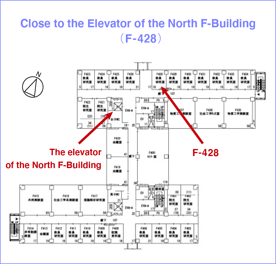工学系F棟 G棟 見取図｜Access｜University of Tsukuba Yamamoto・Yamagishi Group